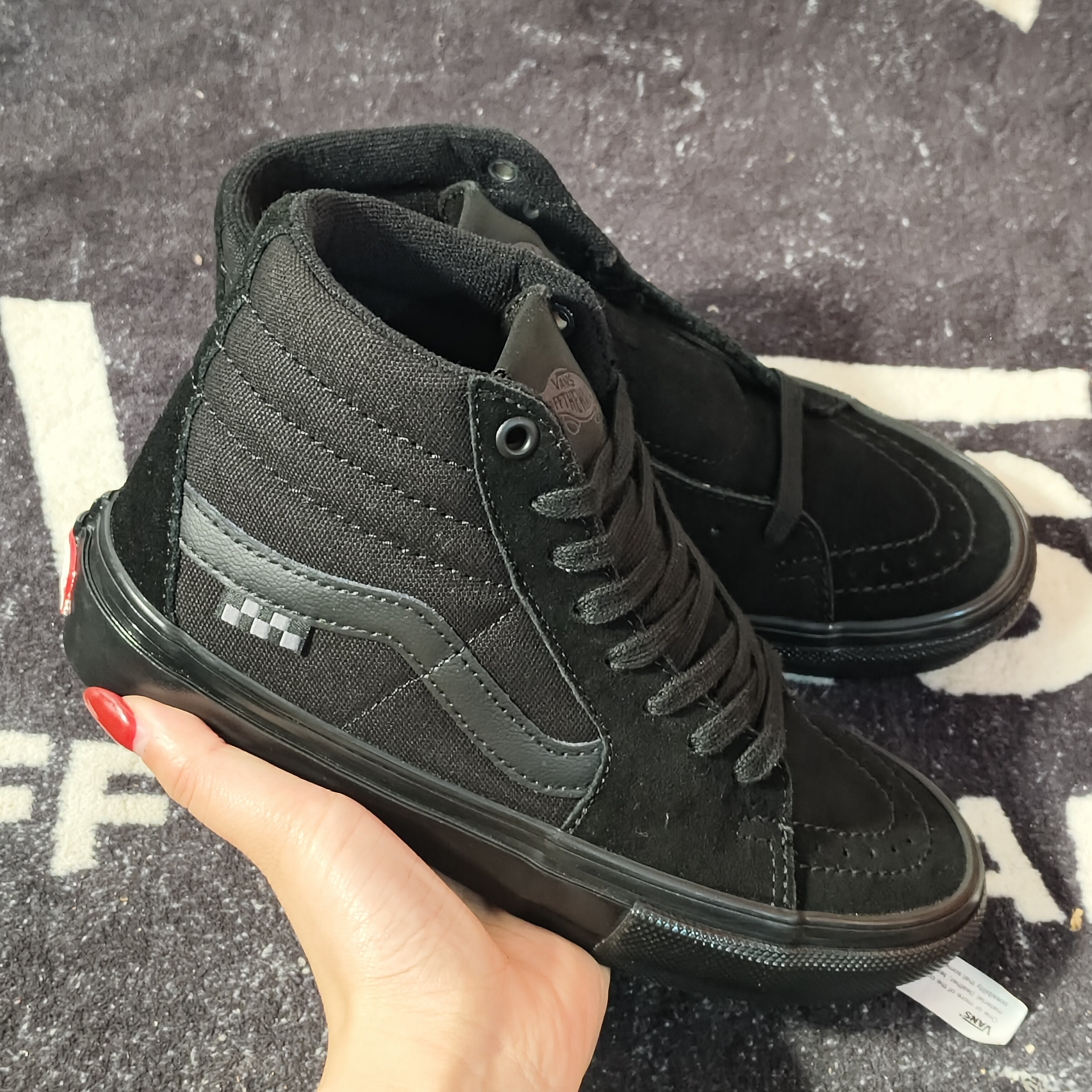 Vans Skate Hi全黑武士专业滑板鞋VN0A5FCCBKA男女休闲板鞋