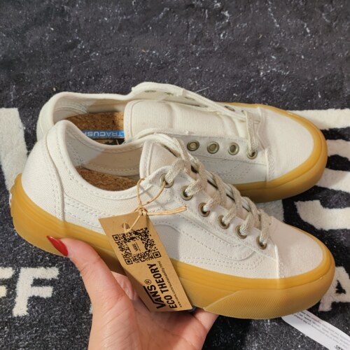 VansStyle36环保系列米白生胶低帮板鞋VN0A5HYR9GZ男女休闲帆布鞋