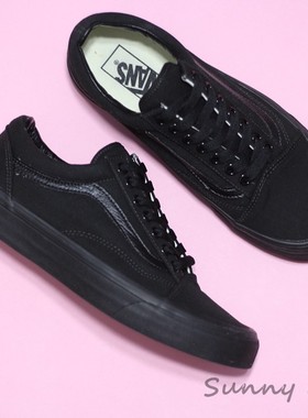 Sunny现货 VANS经典黑武士Old Skool男女系带休闲板鞋VN000D3HBKA