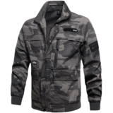 Восьмилетняя магазин, три цвета одежды, весна и осень чистота хлопковая эластичная рабочая одежда, мужские одиночные топы, камуфляжная одежда для защиты труда, утолщенная сварка, устойчивость к износу и антикальцировку