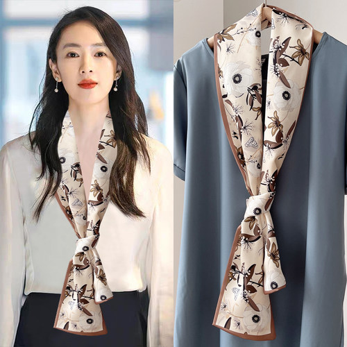 春秋季百搭时尚丝巾小长条