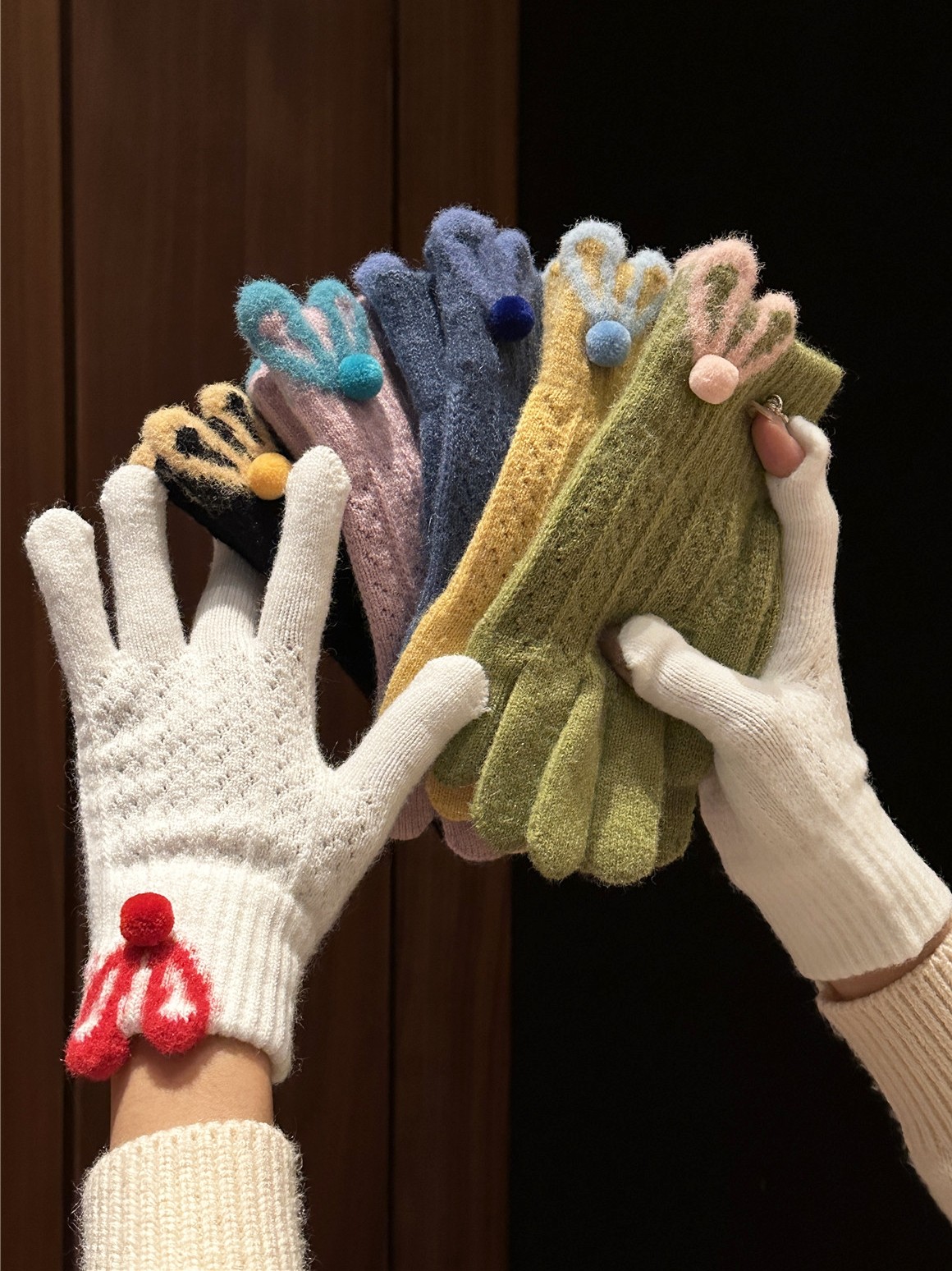 可爱小兔子毛绒手套女冬季保暖防寒露指可触屏学生骑车分指手套潮,服饰配件/皮带/帽子/围巾,手套,淘宝优惠券,粉丝福利购,淘宝优惠卷