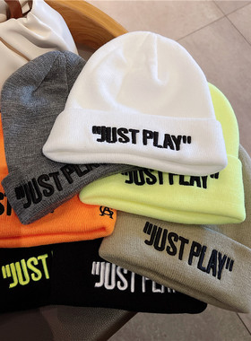 欧美风冷帽女街头男士运动百搭针织帽美式潮牌黑色加厚保暖毛线帽