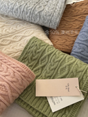 含羊毛纯色加厚保暖麻花针织围巾女时尚 韩版 ins冬季 百搭毛线围脖