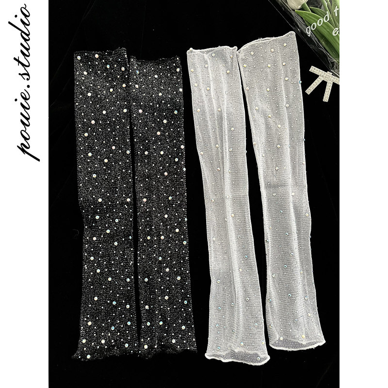 2025夏季新款高颜值亮钻网纱冰袖女时尚百搭遮阳护臂轻薄透气袖套,服饰配件/皮带/帽子/围巾,防晒袖套,淘宝优惠券,粉丝福利购,淘宝优惠卷