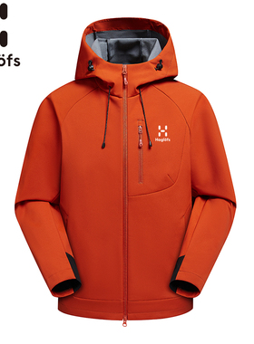HAGLOFS火柴棍户外软壳冲锋衣男女款秋冬防风透气加绒保暖外套