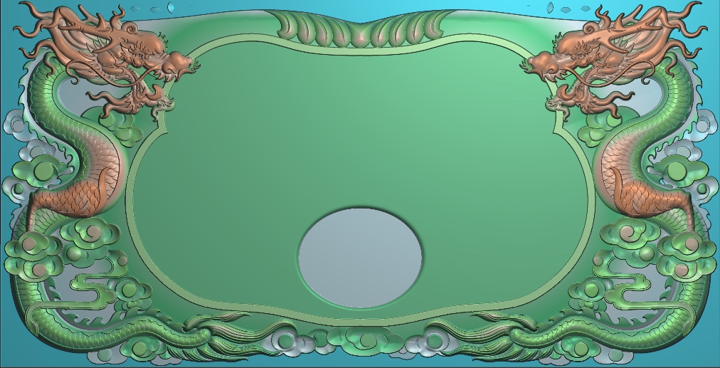 精雕图龙茶盘 新双龙茶盘 动物东阳木雕工艺品挂件挂屏屏风手工