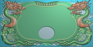 精雕图龙茶盘 新双龙茶盘 动物东阳木雕工艺品挂件挂屏屏风手工