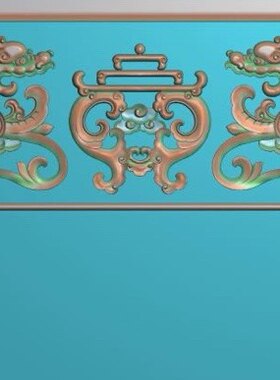 精雕图草龙花几 草龙玄关台牙板 动物东阳木雕工艺品挂件挂屏屏风