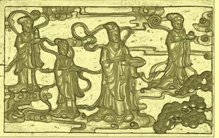 佛人物花板神台花板东阳木雕工艺品挂屏手工雕刻扫描精雕图