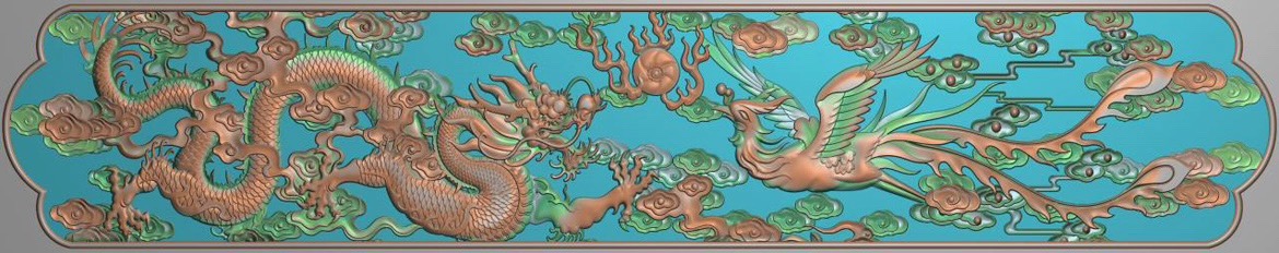 精雕图龙凤 龙外框改尺寸 动物东阳木雕工艺品挂屏手工雕刻