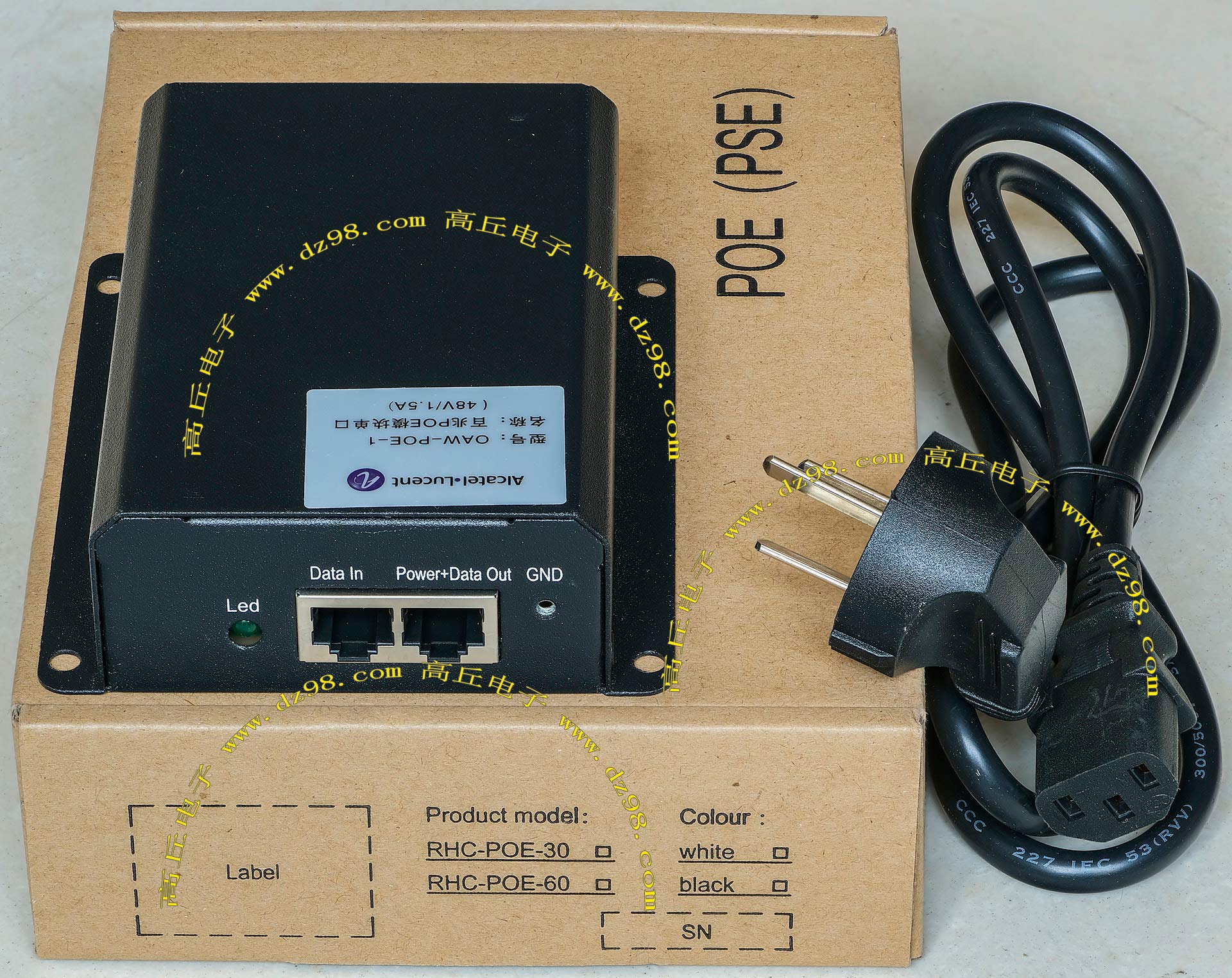 Alcatel Lucent POE模块单口 OAW-POE-1 48V 1.5A POE电源 RJ45口