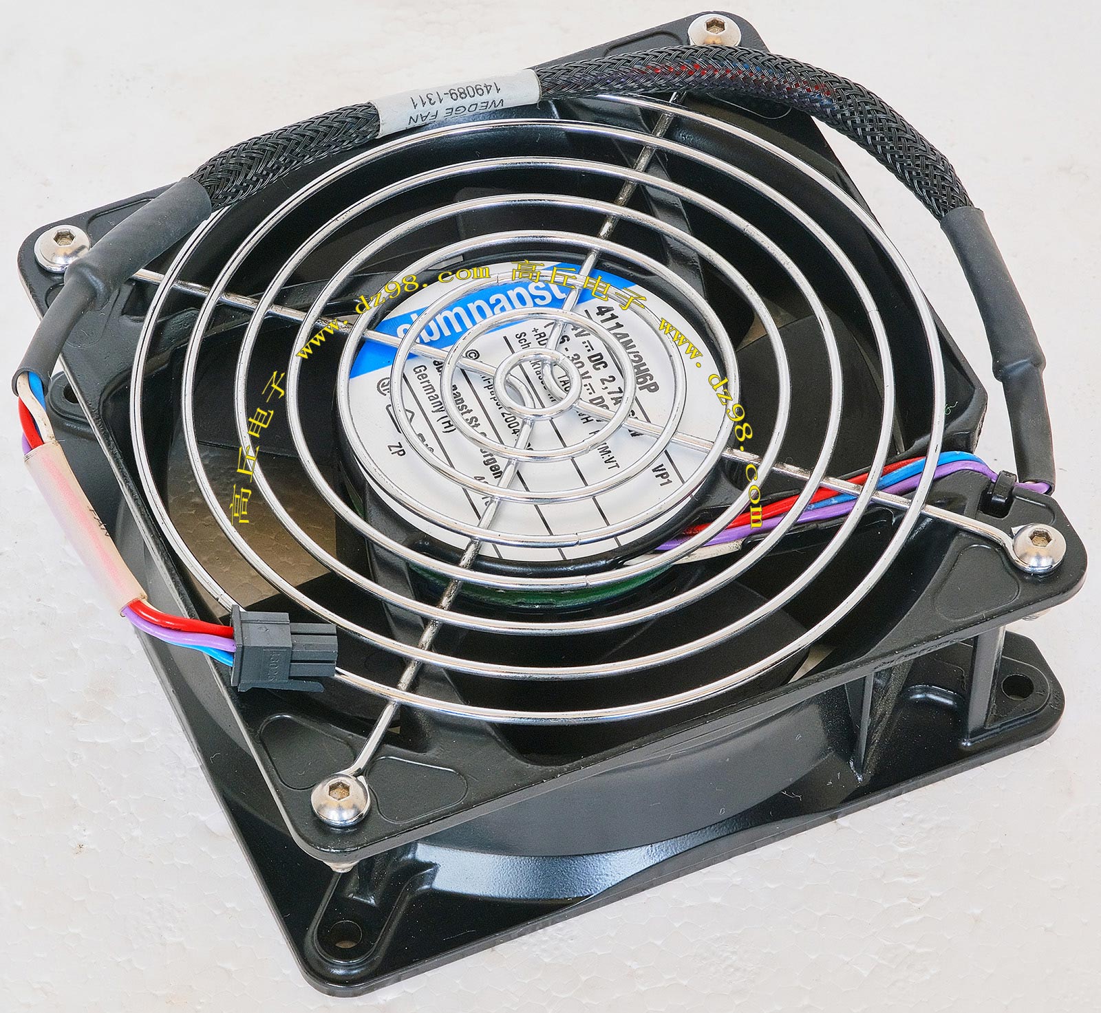 ebmpapst 4114N/2H6P 24V 2.7A 65W 带网罩大功率滚珠轴承风扇