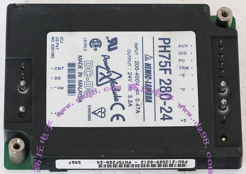 LAMBDA PH75F280-24 200-400V转24V 3.2A 75W 隔离 模块 议价