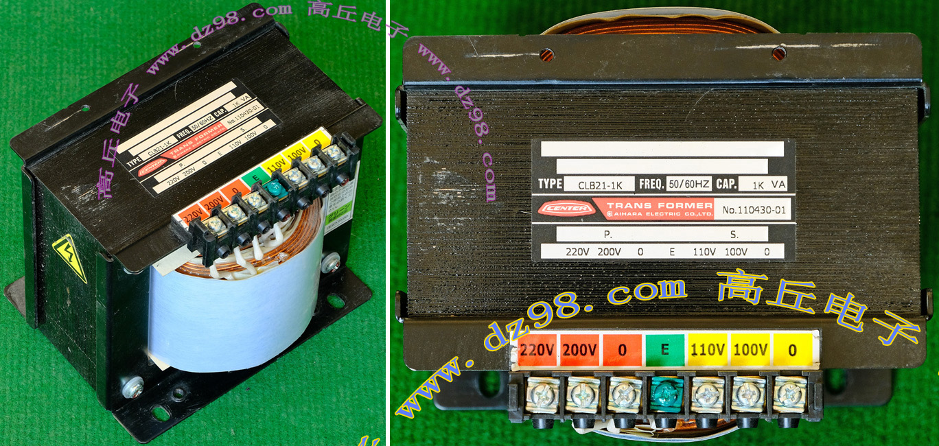 CENTER CLB21-1K 220V转100V-110V 1000VA隔离电源变压器 电子元器件市场 变压器 原图主图