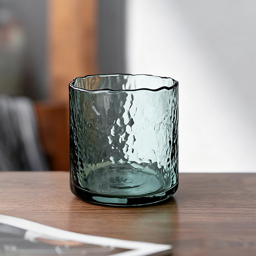 贝璃bely水波纹水杯高硼硅耐热