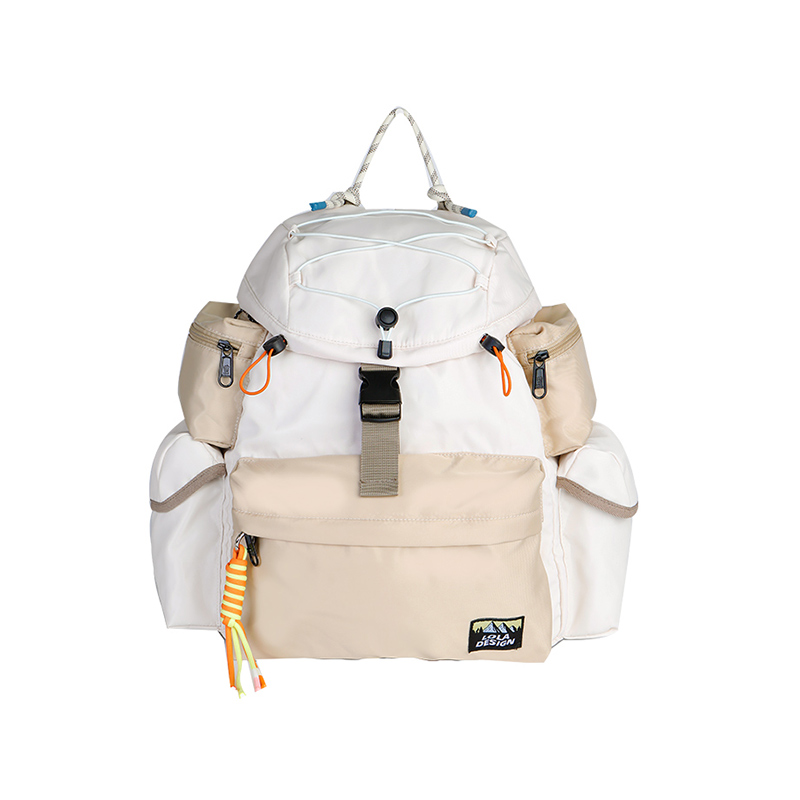 萝拉休闲电脑双肩包帆布大容量