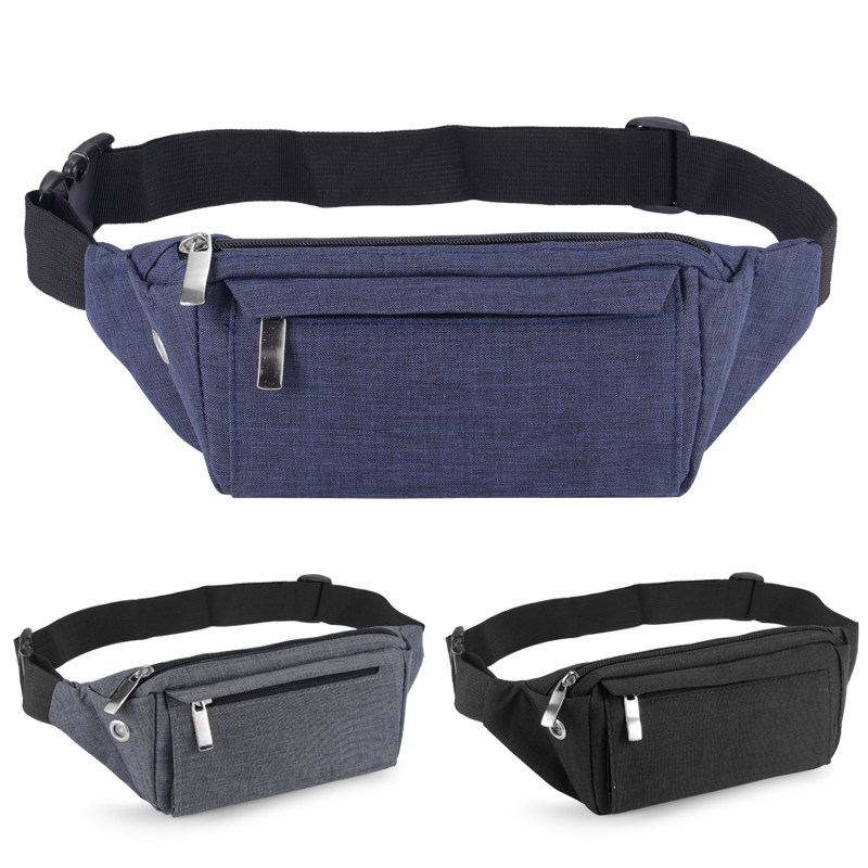 多功能腰包男士帆布运动跑步手机腰带包工地干活小型轻便防水耐磨