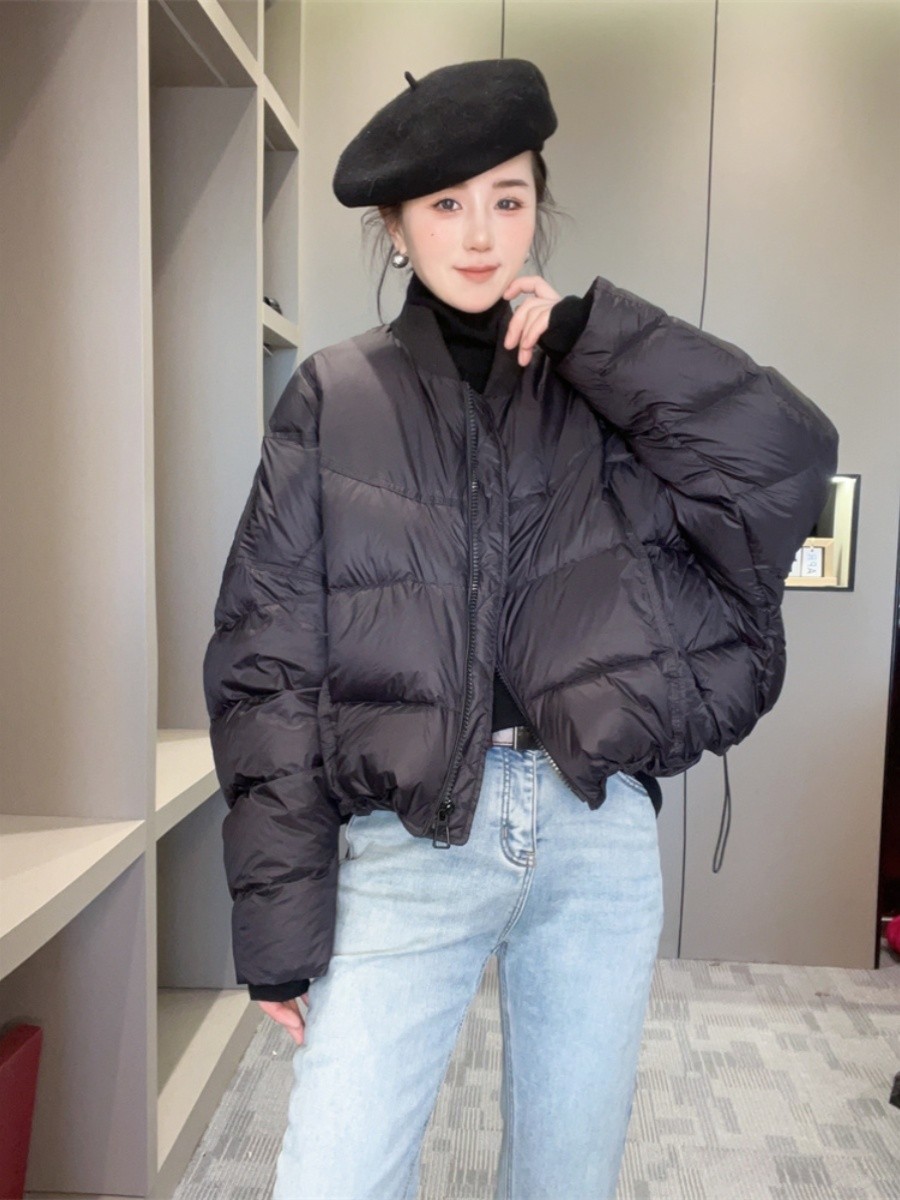 欧韩短款纯色简约羽绒服