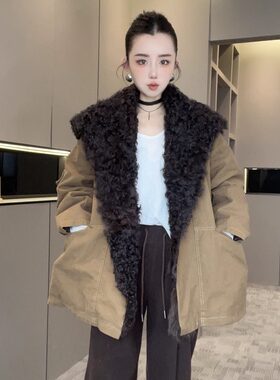 派克服羽绒服女2025新款冬中长款