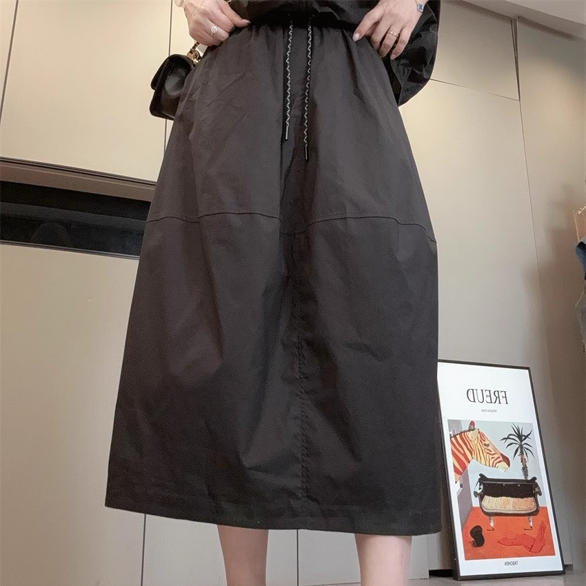 纯色半身裙花苞裙女2025新款