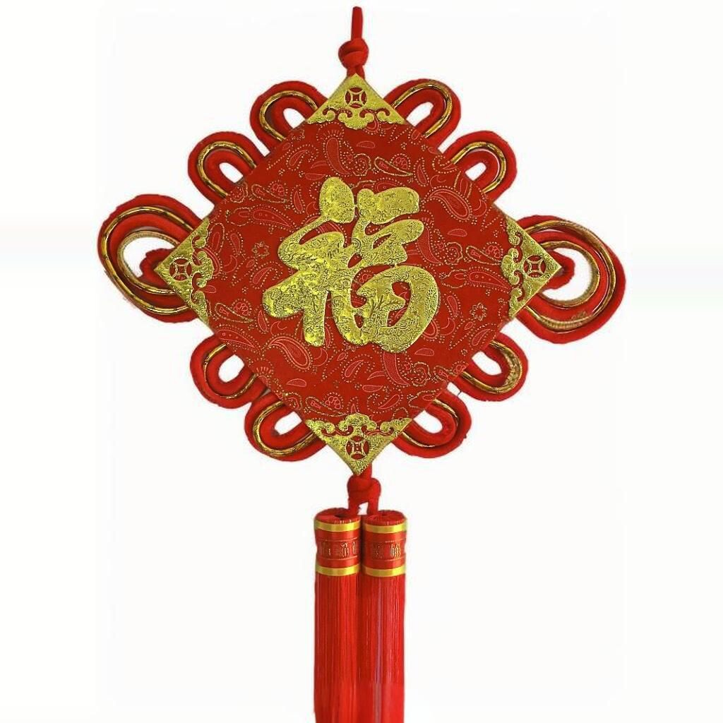 精品大号中国结双面福字居家挂饰