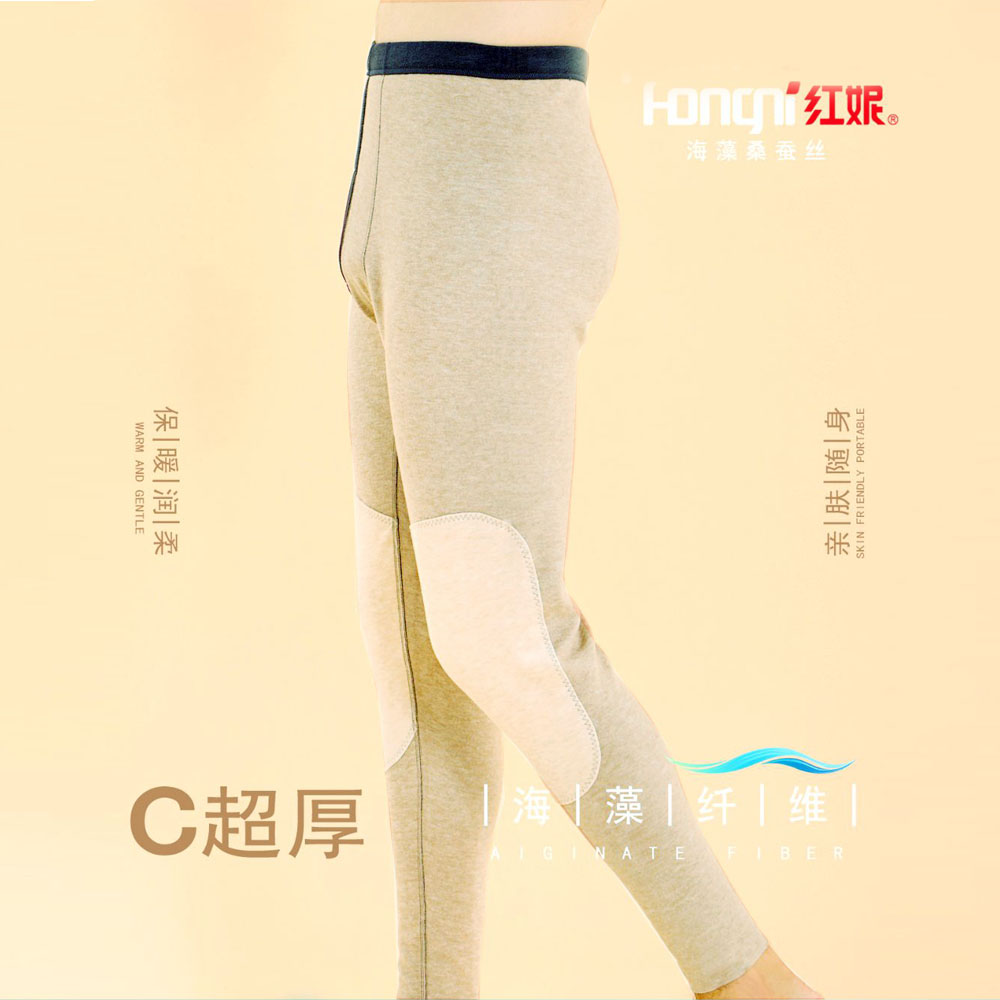 红妮加厚自发热海藻纤维保暖裤