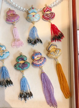 【成品】纯手工葫芦挂件古风礼品车载福袋挂饰平安符宋锦项链款