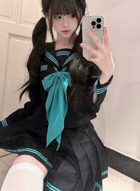 【神北JK】初音绿JK水手服原创正版制服校服裙套装高中生日系校供