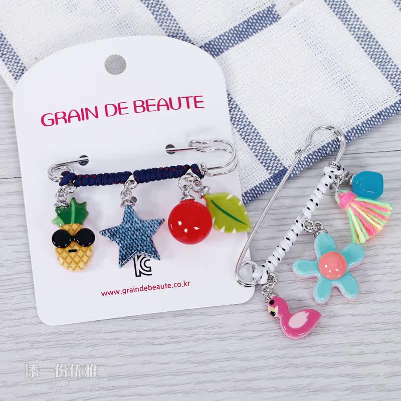 Broche femme GRAINDEBEAUTE en autre - Ref 1187558 Image 1