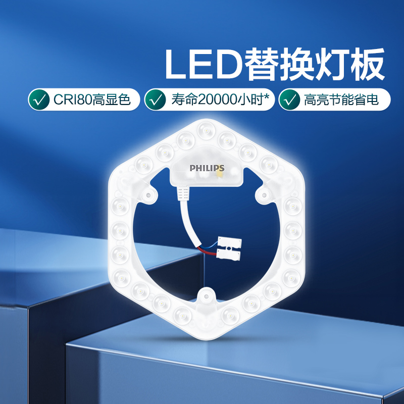 强力磁吸易安装 无可视频闪 CRI80高显色