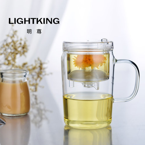 金灶明尊S'020飘逸杯泡茶壶办公室创意单人玻璃茶杯过滤水杯家用 - 封面