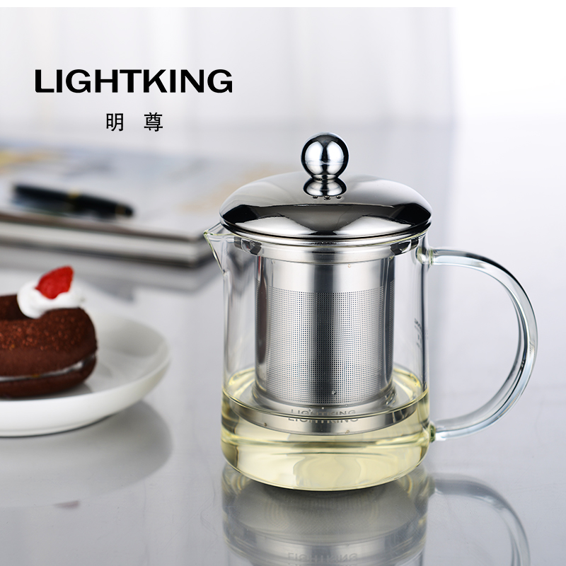 金灶明尊单人玻璃茶壶简易飘逸杯