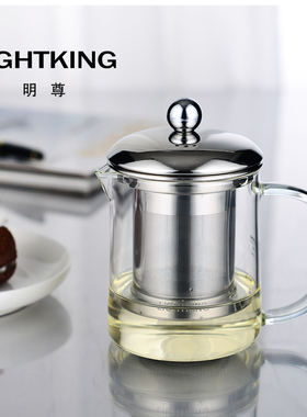 明尊 L-01 飘逸杯泡茶壶单人玻璃茶壶逍遥杯简易泡茶杯沏茶杯家用