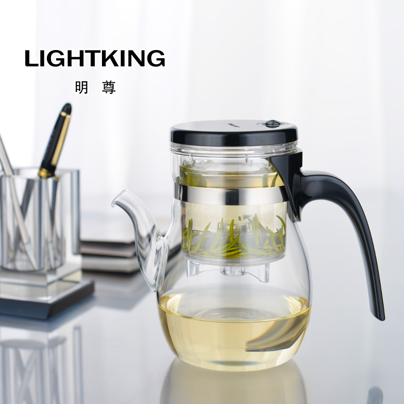 金灶飘逸杯茶水分离手工吹制