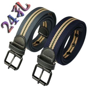 24孔皮带男多孔帆布针扣腰带 透气吸汗四级腰带军训武术训练裤带