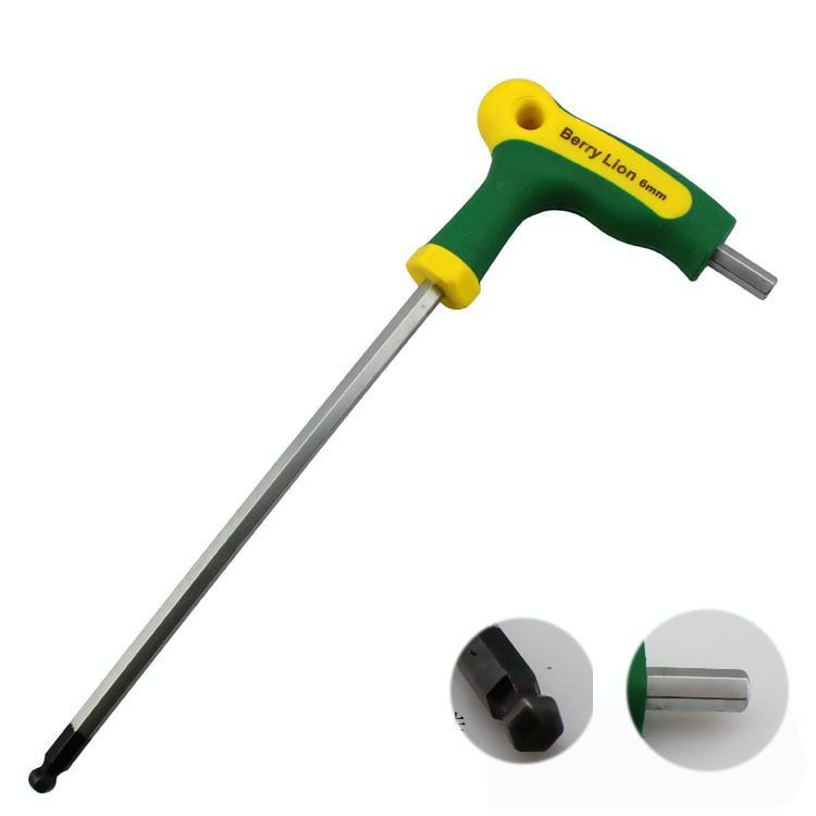 百威狮工具带柄 T型内六角 螺丝刀 六角棒 胶柄六角匙 六梭棒扳手