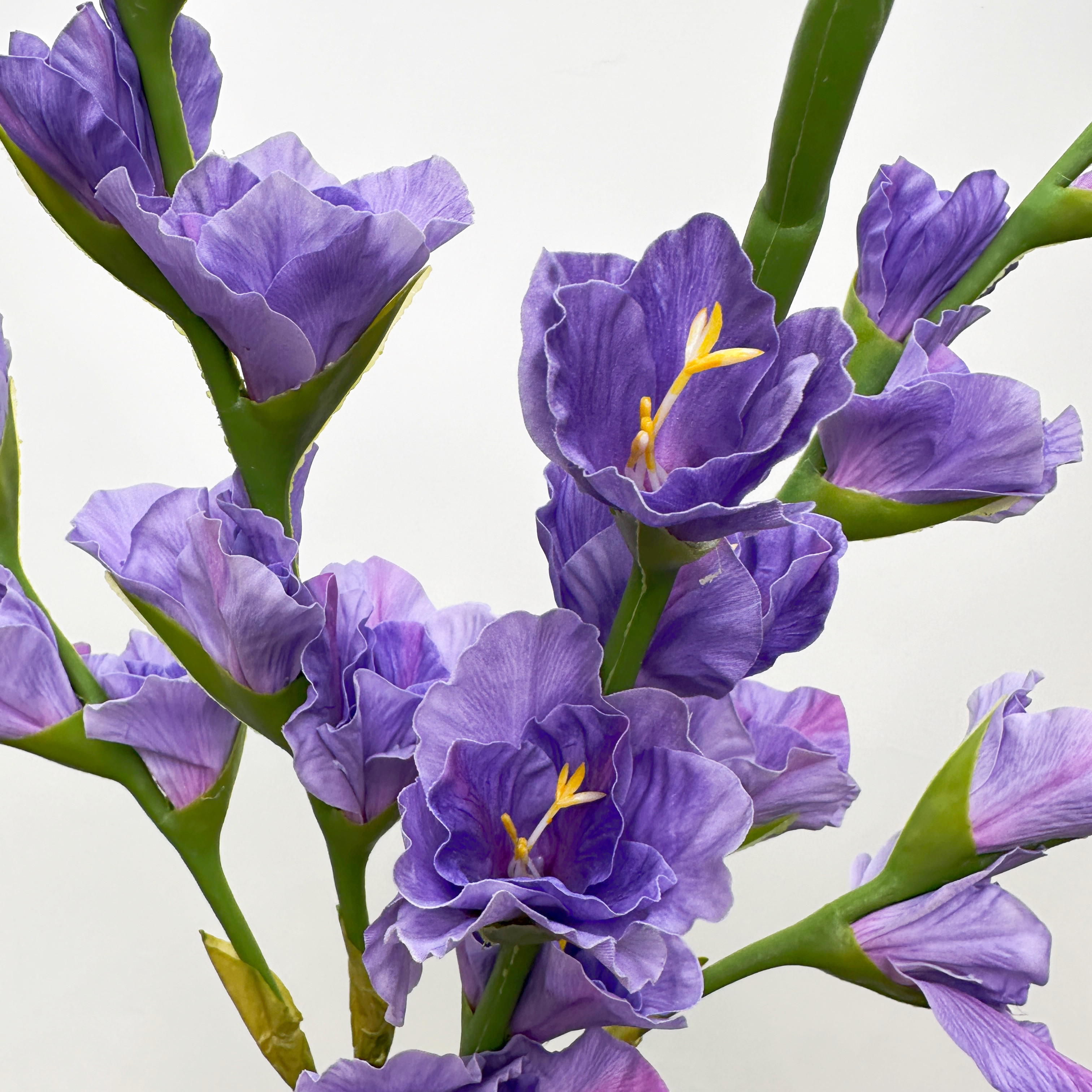 高品质仿真花剑兰花唐菖蒲落地花瓶干花装饰摆设手工绢花大型假花