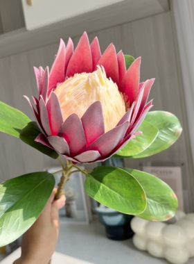高品帝王花欧式现代客厅卧室餐桌茶几花束仿真绢花假花艺软装饰品