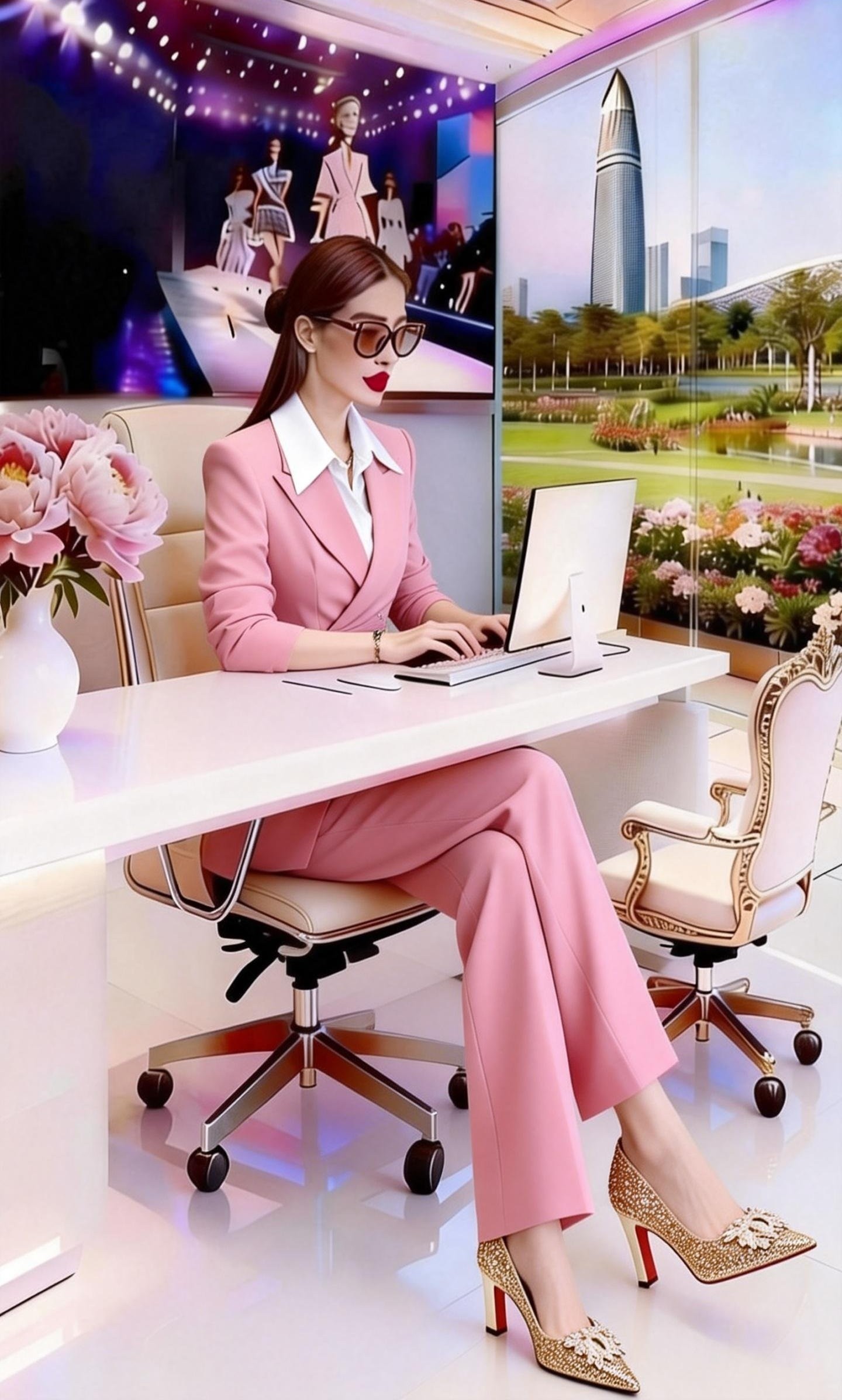 26年新款西装套装双排扣多褶设计装饰扣修身显瘦套装裤两件套,女装/女士精品,时尚套装,淘宝优惠券,粉丝福利购,淘宝优惠卷