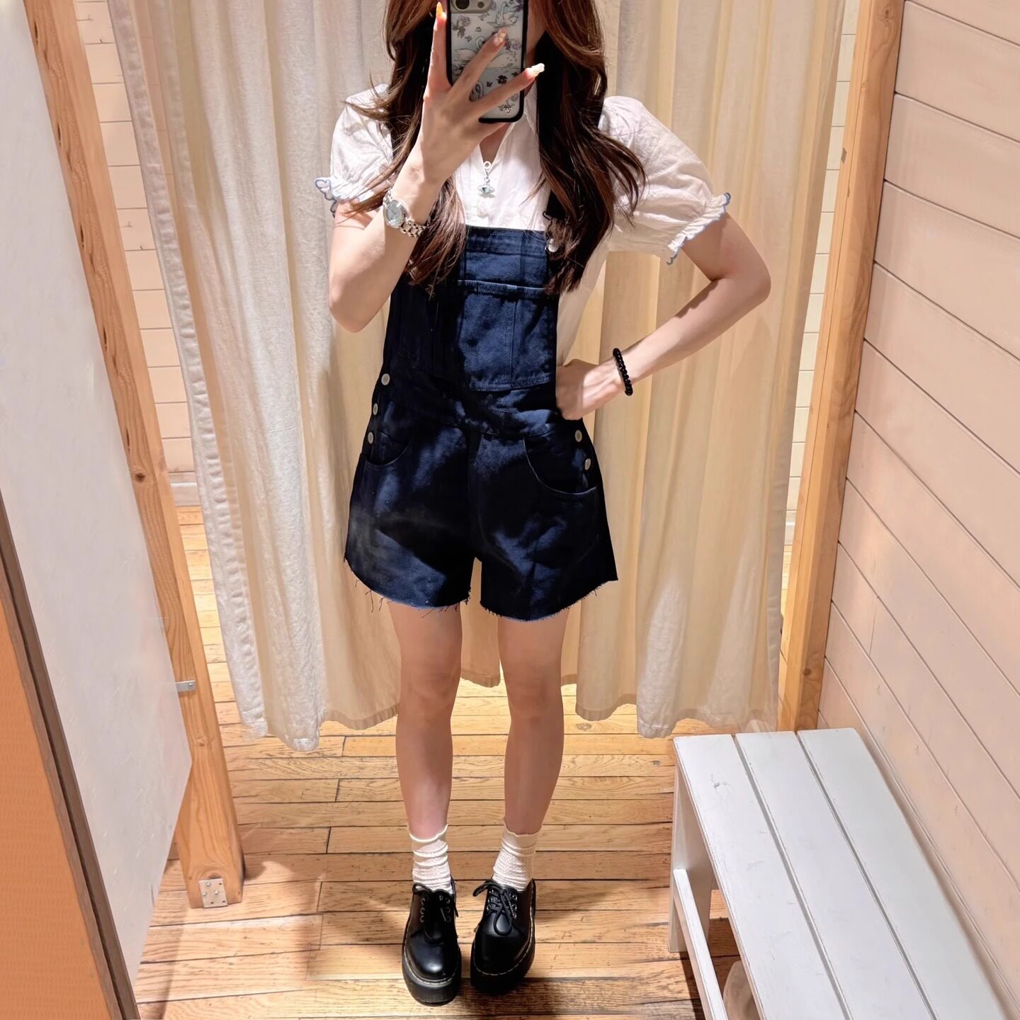 超好看的背带短裤女夏季新款薄款小个子减龄宽松显瘦连体牛仔裤子