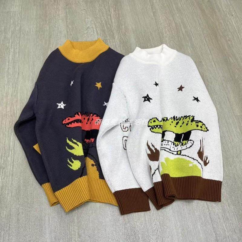 马其顿卡通休闲毛衣男童纯棉提花
