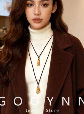 好事花生珍珠吊坠项链女