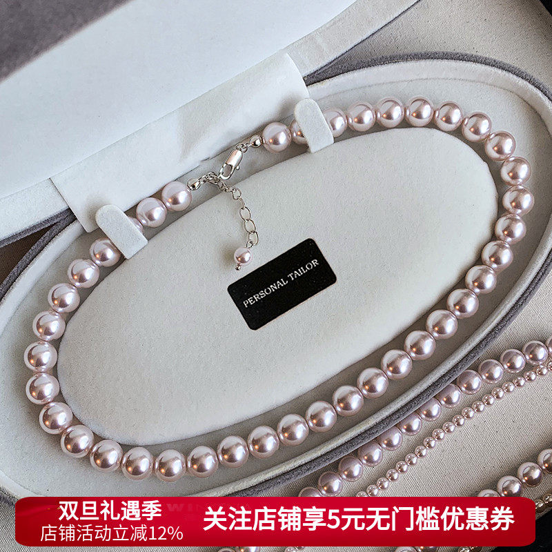 施家华子小米珍珠项链