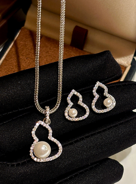 福禄葫芦长款珍珠项链女