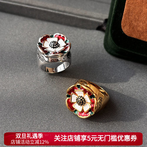 珐琅个性夸张戒指女2025新款