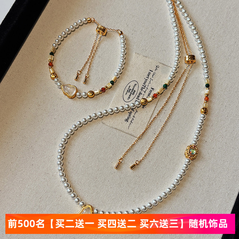施家新款珍珠项链女款