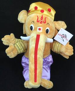印度象头神ganesha毛绒玩具公仔 代购