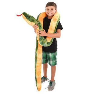代购 仿真超大绿水蚺森蚺anaconda毛绒玩具公仔