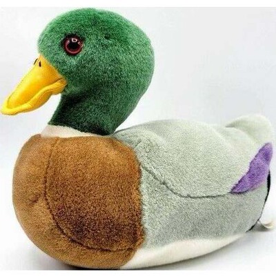 （代购）美国wild republic仿真大号绿头鸭mallard毛绒玩具公仔